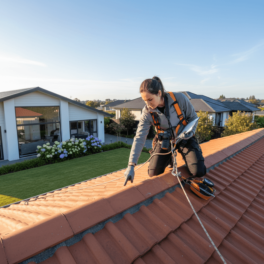 Professional roof inspection and maintenance assessment