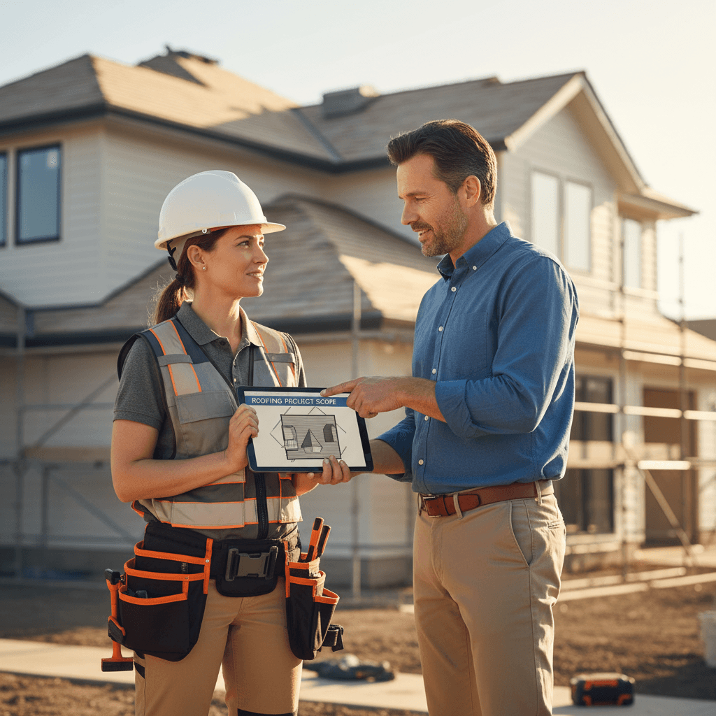 Clear communication with roof repair professionals